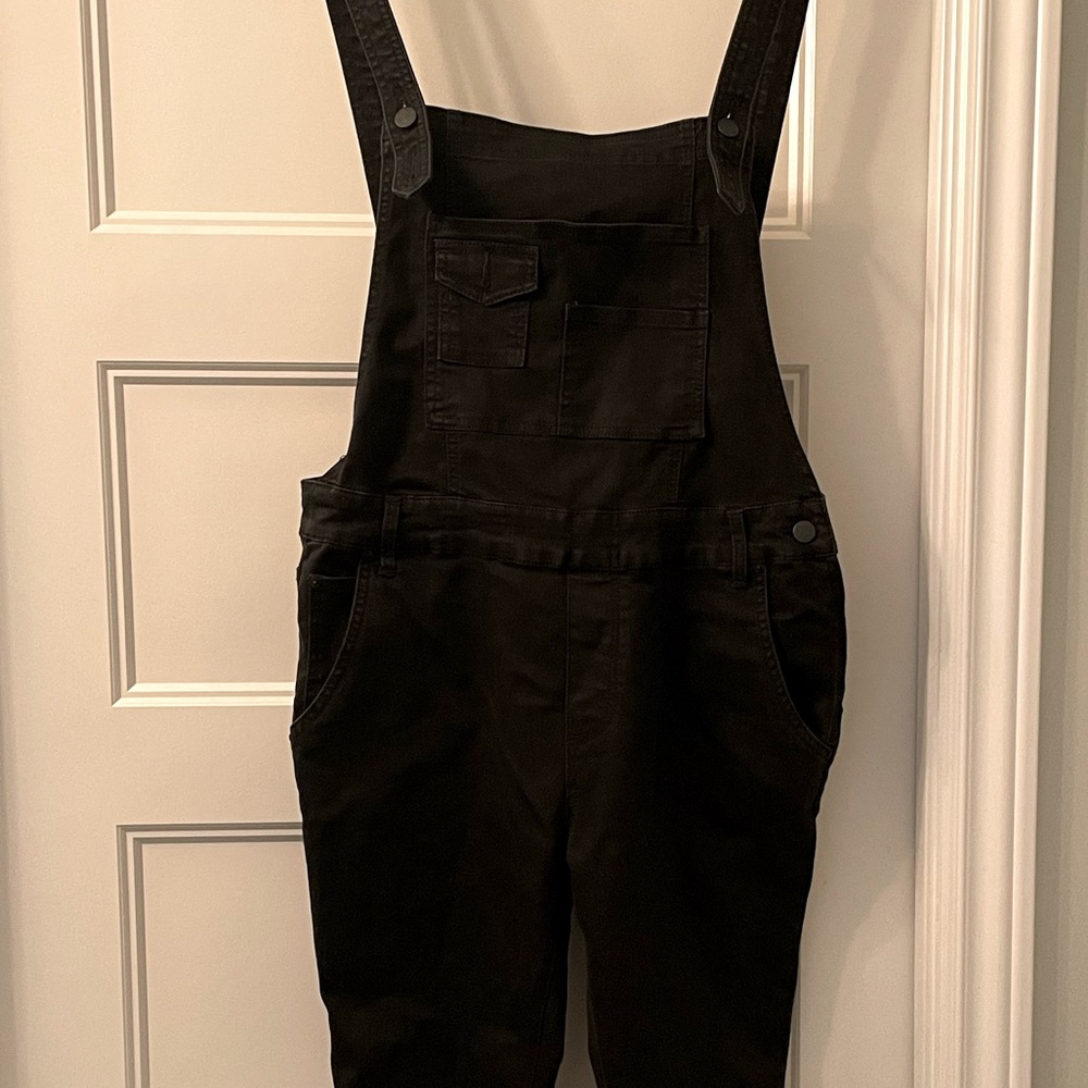 Free People Black overalls size 30 NWT